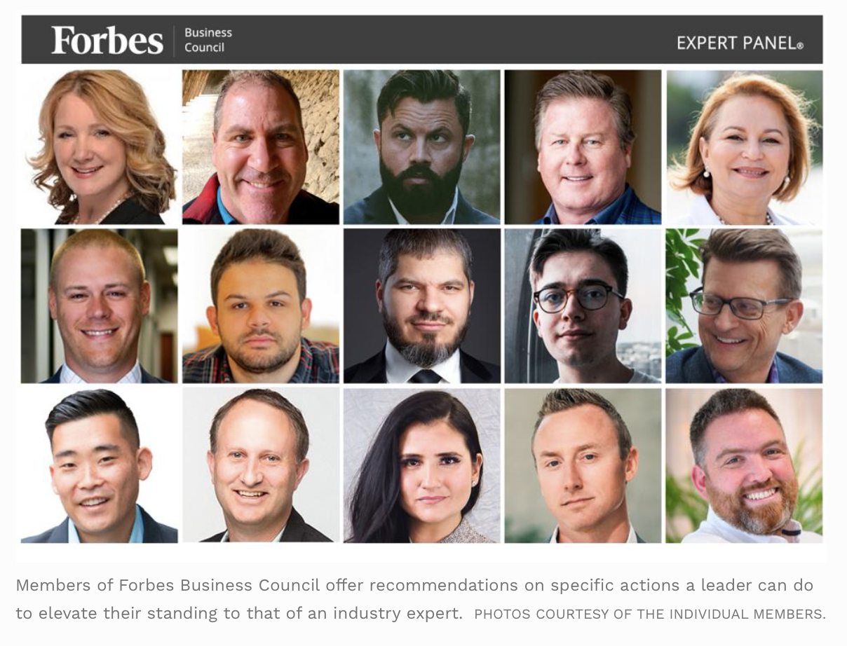 FORBES – Want to Be Seen As An Industry Expert? Try These 15 Strategies