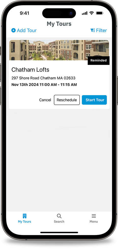 Scheduled Tours - Upcoming